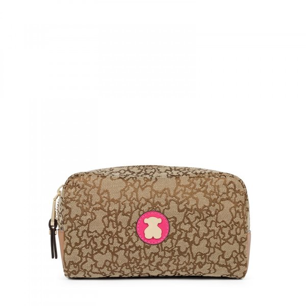 Medium Kaos Mini Jacquard Bag in camel color