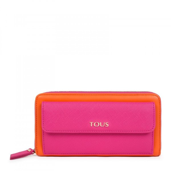 Medium Essence Wallet in Orange - Pink