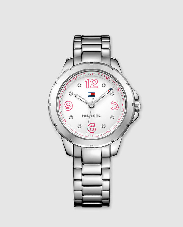 Girl's Pink Numbers Watch