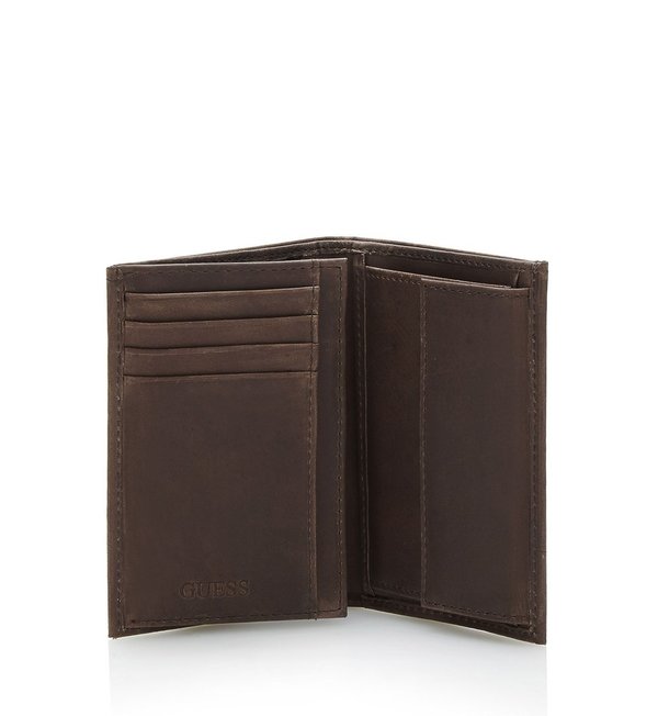 Beau Real Leather Wallet Brown