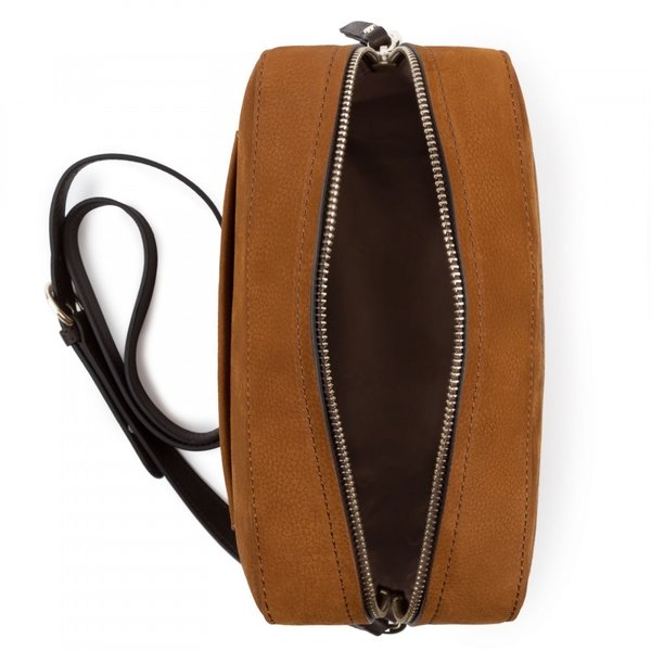 Medium leather shoulder strap in leather color