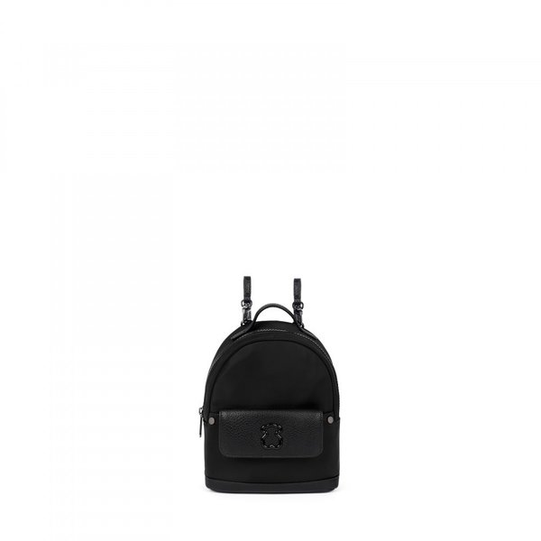 Mini Canvas Laina Backpack in black
