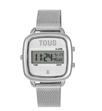 Reloj digital con brazalete de acero D-Logo New